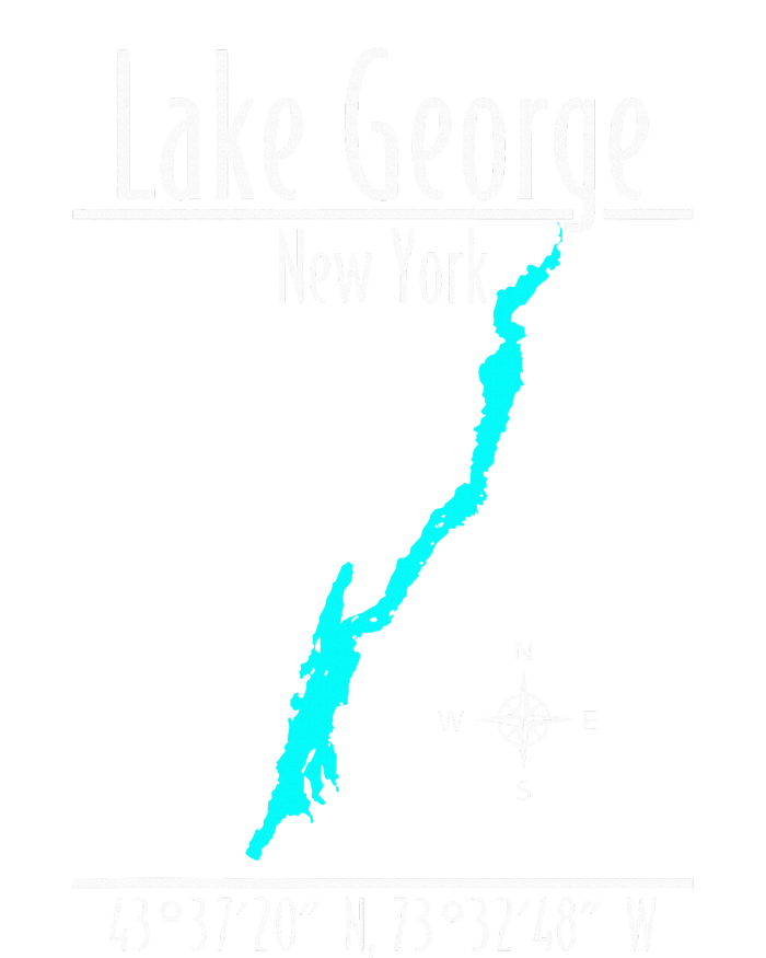 Modern Lake George New York Women's T-Shirt