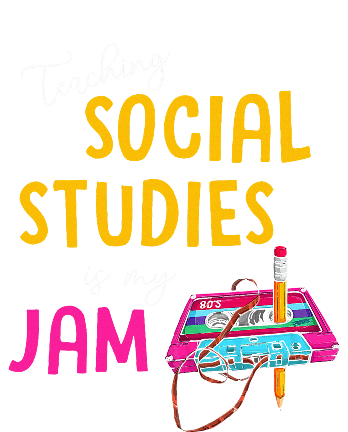 Teaching Social Studies Is My Jam Back To School Teacher Flat Bill Trucker Hat