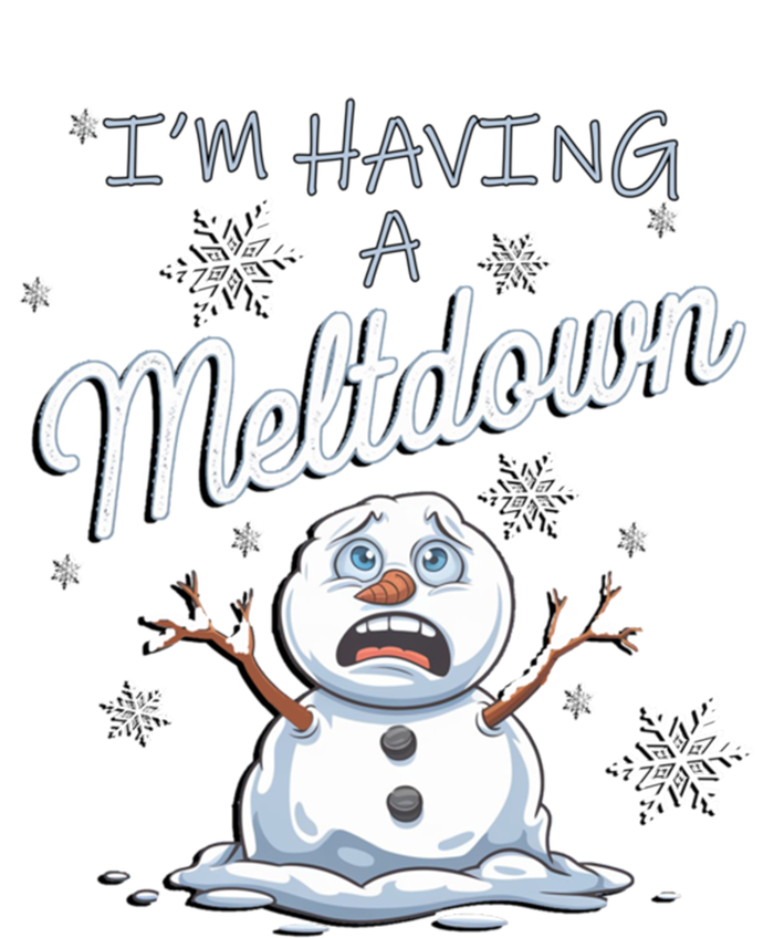 Funny Snow Sarcastic Puns IM Having A Meltdown Snow Gift Tie Dye Hoodie