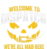 Welcome To Dispatch 911 Dispatcher Police Emergency Cropped Pullover Crew