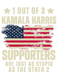 Anti Kamala Harris Stupid Joke American Flag Kamala Supporters Are Stupid T-Shirt