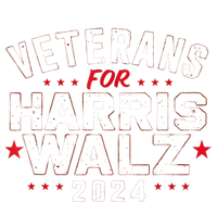 Funny Election Vote Blue Democrat Veterans For Harris Waltz 2024 Gift T-Shirt