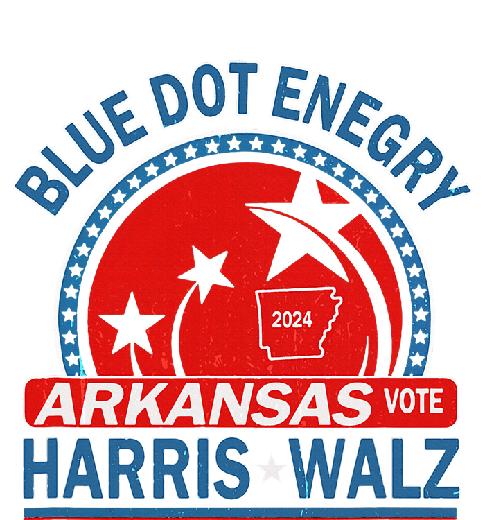 Blue Dot In A Red State Arkansas Kamala Harris Walz 24 Ladies Essential Flowy Tank