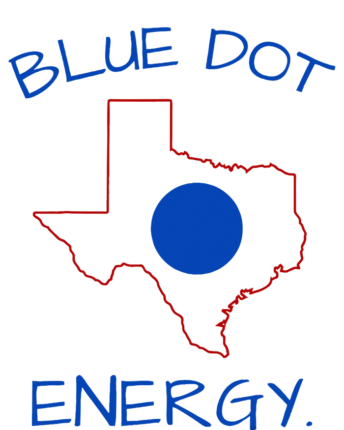 Blue Dot Energy Democrat Texas Vote Blue 2024 T-Shirt