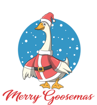 Merry Goosemas Funny Xmas Pun Santa Goose Lover Christmas Cool Gift T-Shirt