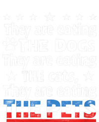 They Are Eating The Dogs The Cats The Pets Funny Trump Women's Crop Top Tee