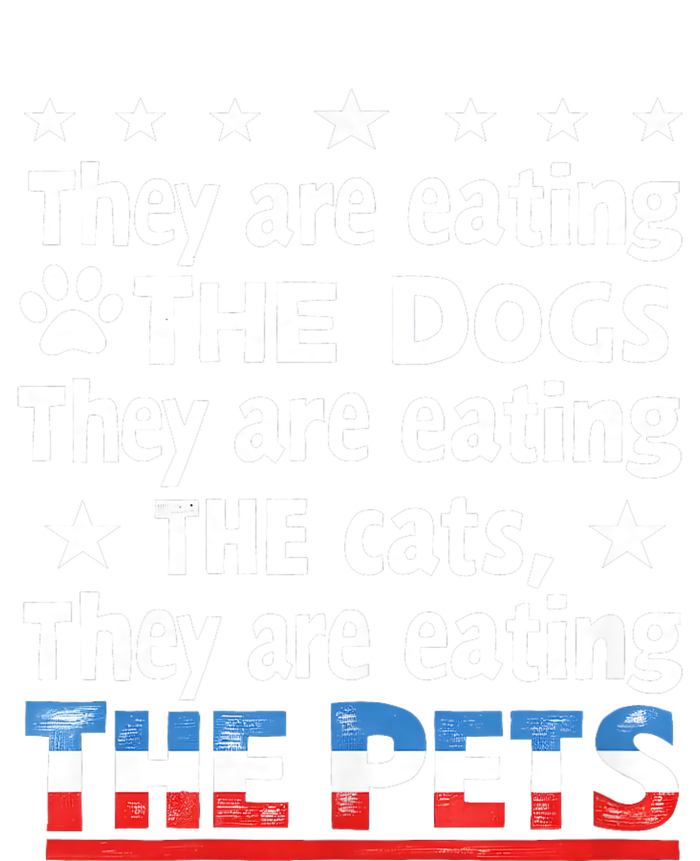 They Are Eating The Dogs The Cats The Pets Funny Trump Women's Crop Top Tee