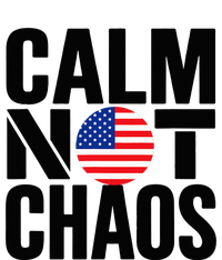 Calm Not Chaos Bold Political Kids Long Sleeve Shirt