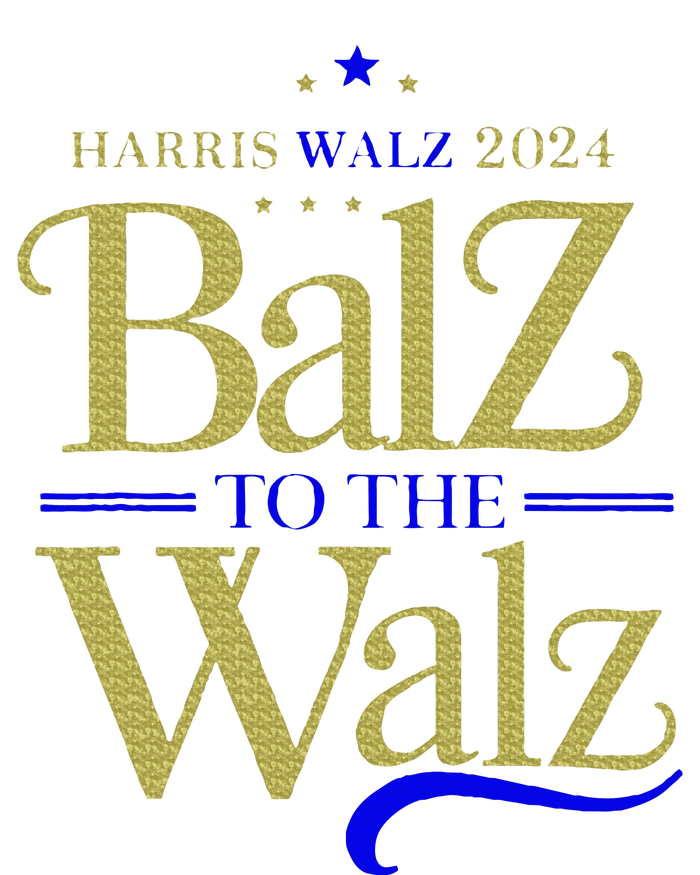 Harris Walz Balz To The Walz 2024 Presidential Election Metallic Star Ornament