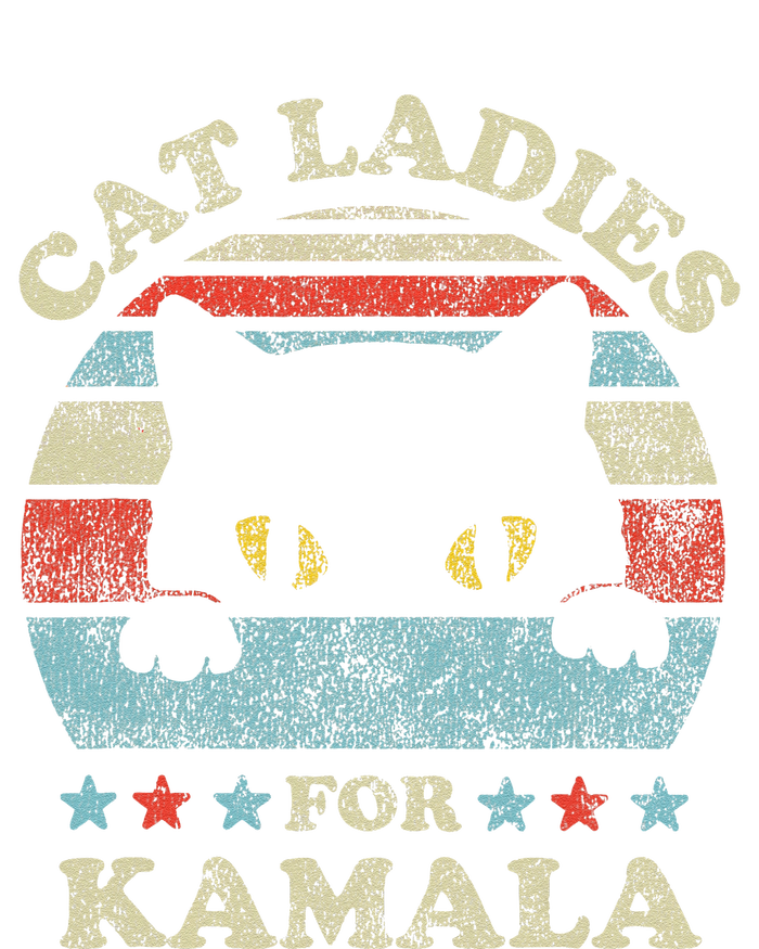 Cat Ladies For Kamala Harris President 2024 Funny Cat Lady Gift Kids Sweatshirt