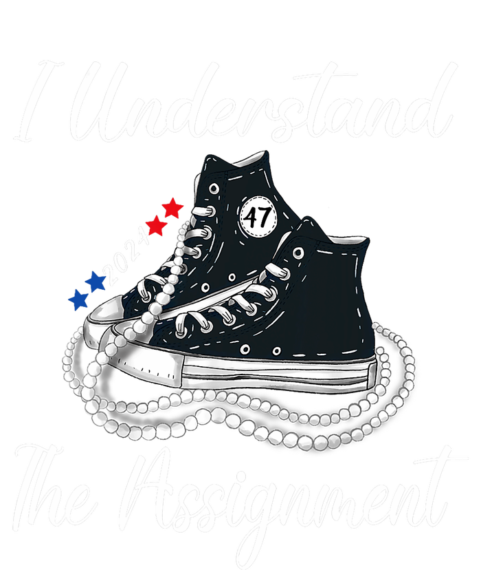 I Understand The Assignment Chucks And Pearls 2024 Election Women's Fleece Hoodie