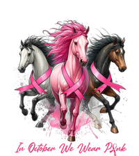 Women Breast Cancer Awareness In October We Wear Pin.K Horse Gift Women's Pullover Hoodie