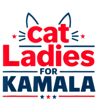 Funny Cat Ladies For Kamal Harris Cat Lettering Positive Gift T-Shirt