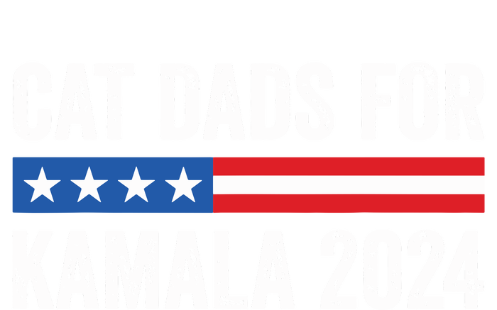 Cat Dads For Kamala Funny Cat Owner 2024 President Kamala Tie-Dye T-Shirt