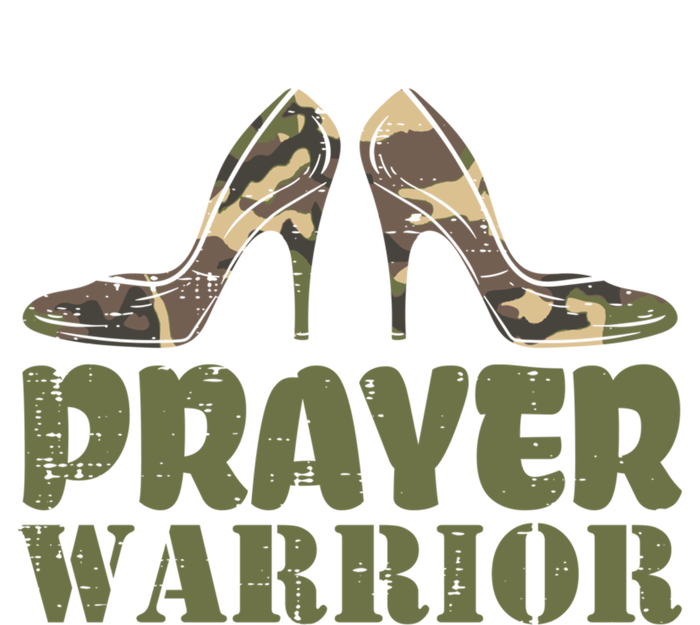 Camo Heels Prayer Warrior Faith God Jesus Christian Funny Gift T-Shirt