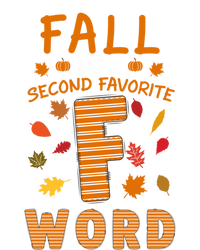 Fall Is My Second Favorite F Word Thanksgiving Fall Autumn Meaningful Gift Women's Long Sleeve Flannel Pajama Set 