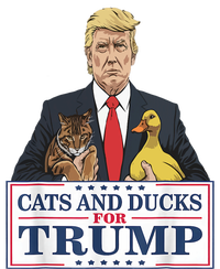 Cats And Ducks For Trump 2024 Kittens And Ducks For Trump Women's Racerback Tank