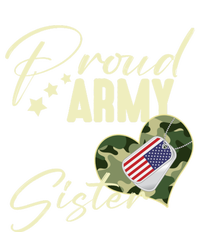 Proud Army Sister Camouflage Dog Tag Usa American Flag Toddler T-Shirt