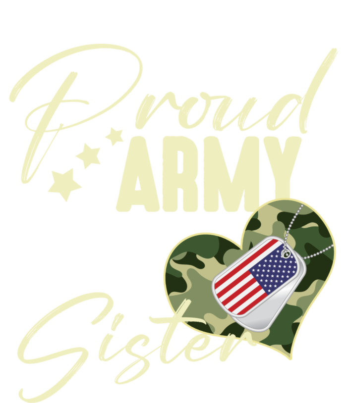 Proud Army Sister Camouflage Dog Tag Usa American Flag Toddler T-Shirt