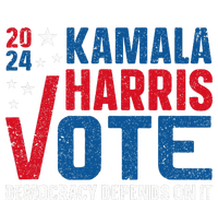 Kamala Harris 2024 Vote Democracy Depends On It Long Sleeve Shirt