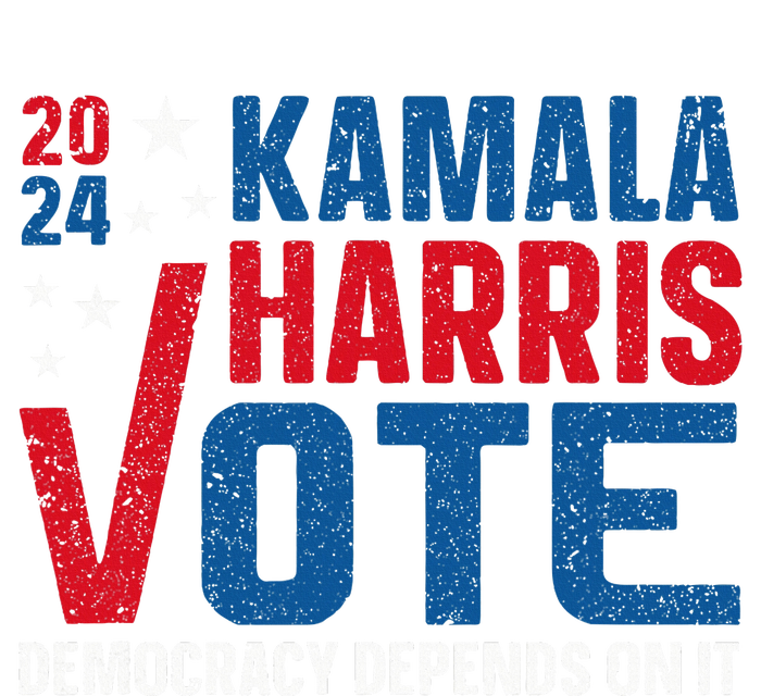 Kamala Harris 2024 Vote Democracy Depends On It Long Sleeve Shirt