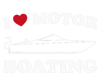 I Love Motor Boating Outfit Motorboat Lover Boater Sustainable Bucket Hat