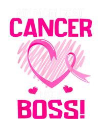 Beat Breast Cancer My Mom Like A Boss Warrior Survivor Fight Gift Ladies Long Sleeve Shirt