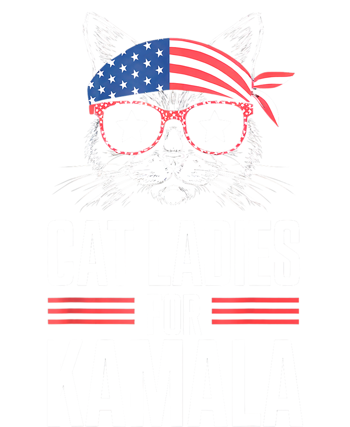 Funny Cat 2024 President Kamala Harris Cat Ladies For Kamala Gift T-Shirt