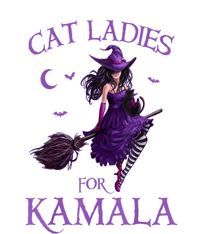 Halloween Witches Harris Cat Ladies For Kamala Harris 2024 Gift T-Shirt