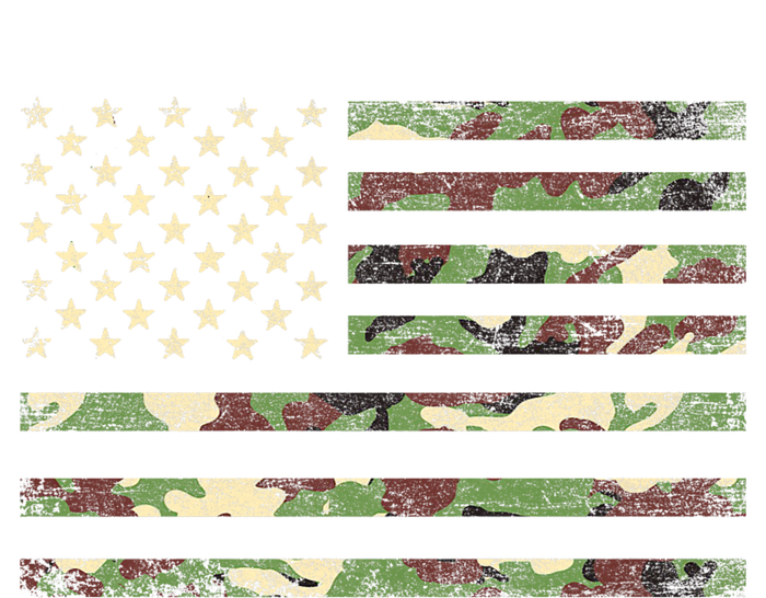 Camo American Flag Usa Military Tactical Camouflage Desert T-Shirt