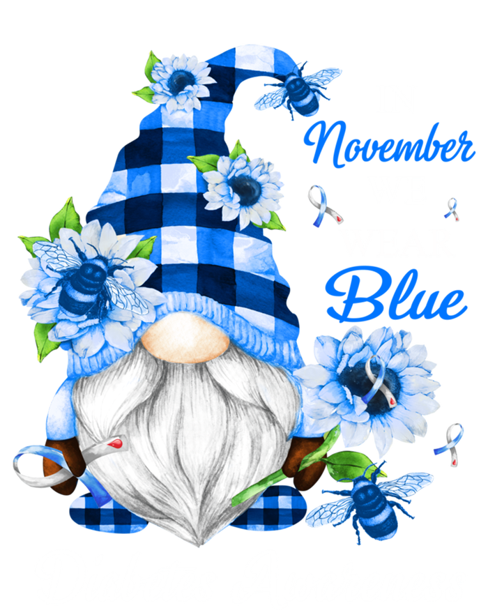 In November We Wear Blue Gnomes Diabetes Awareness Gift Toddler Long Sleeve Shirt