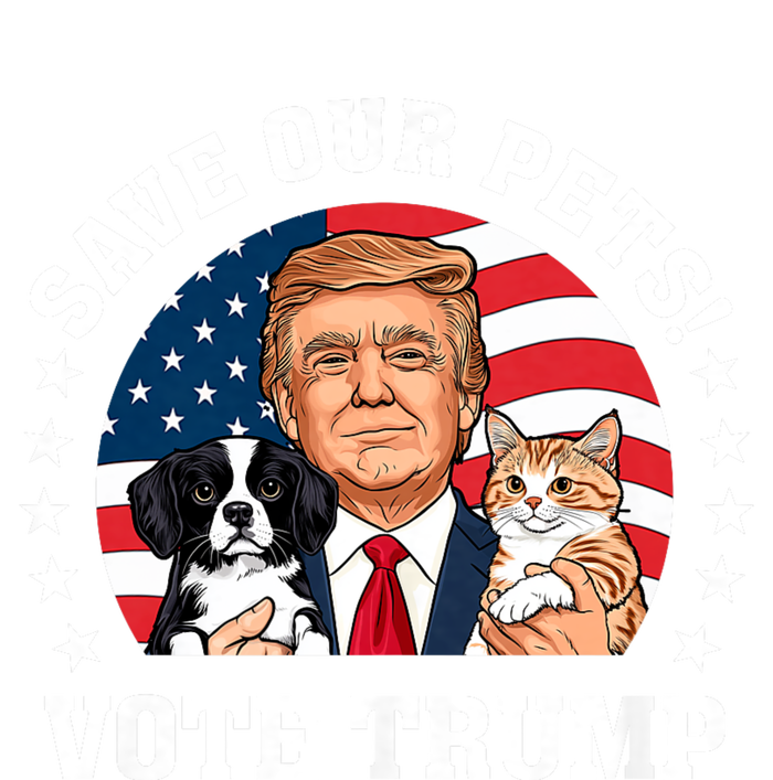 Vote Trump Save Our Pets Cats Dogs 2024 Make Pets Safe Again Women's V-Neck T-Shirt