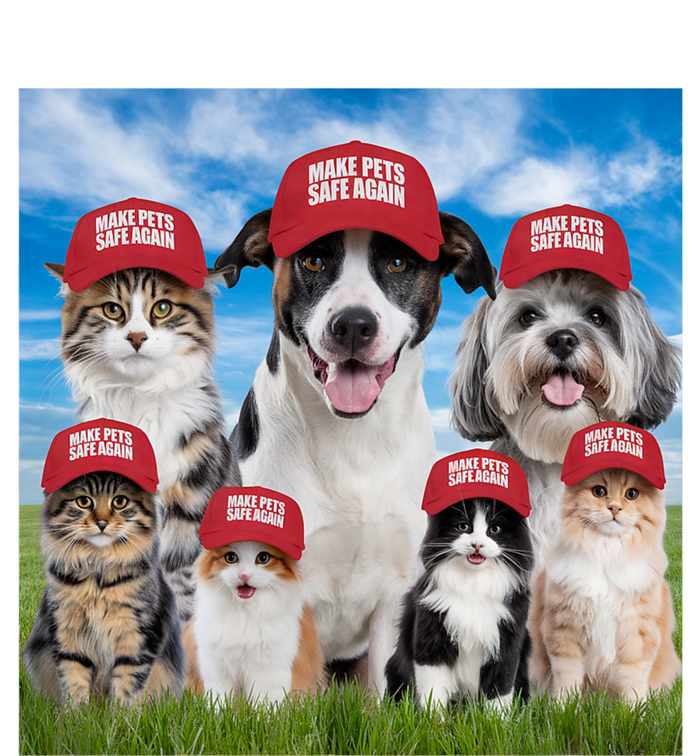 Make Pets Safe Again Democratic Republican Valucap Bio-Washed Visor