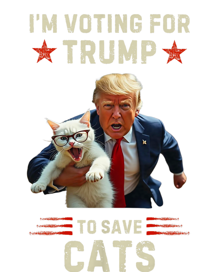 Vote Trump 2024 To Save Cats From Being Eaten Hooded Wearable Blanket