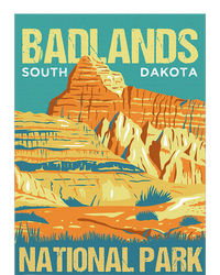 Badlands National Park South Dakota Poster Design T-Shirt