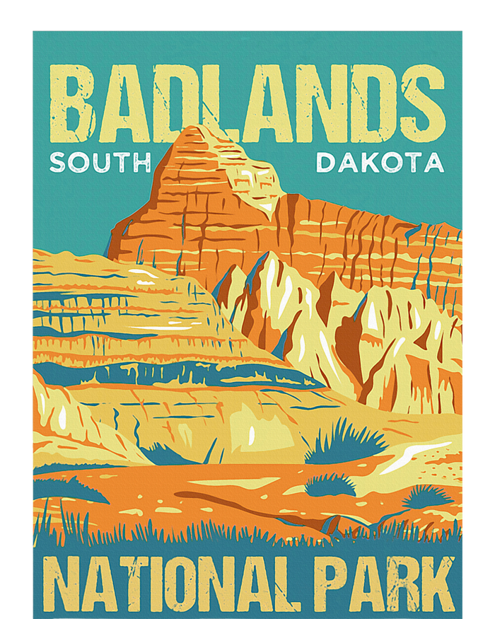 Badlands National Park South Dakota Poster Design T-Shirt