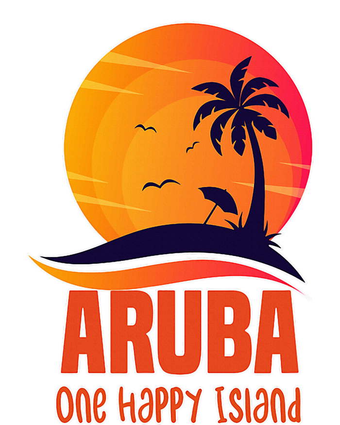 Aruba One Happy Island Beautiful Sunset Beach T-Shirt