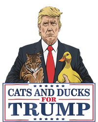 Cats And Ducks For Trump 2024 Kittens And Ducks For Trump Kids T-Shirt