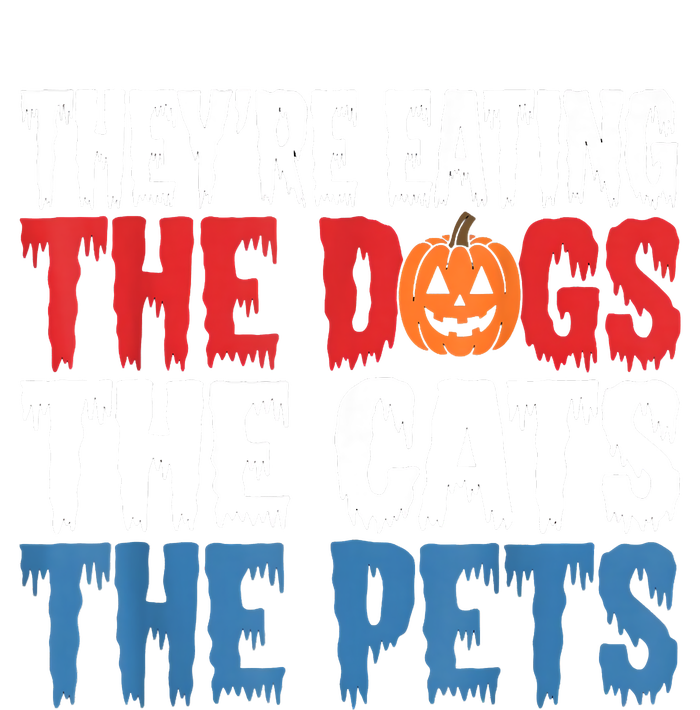 TheyRe Eating The Dogs The Cats The Pets Halloween USA-Made Doggie Bandana