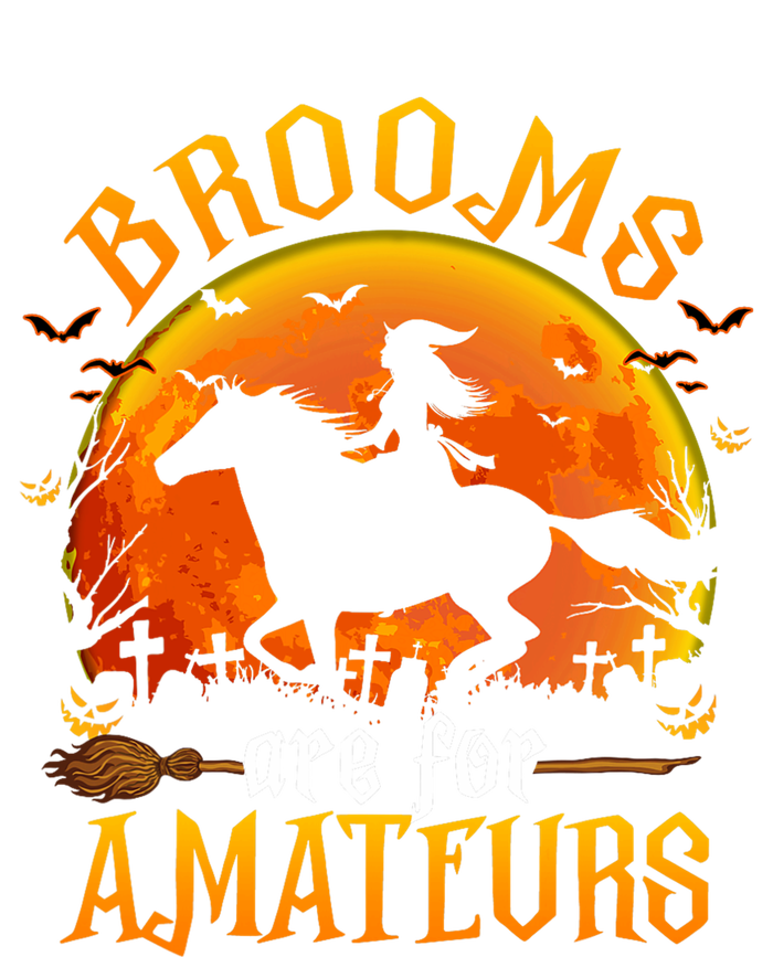 Horses Witch Halloween Funny Brooms Are For Amateurs Ladies Essential Flowy Tank