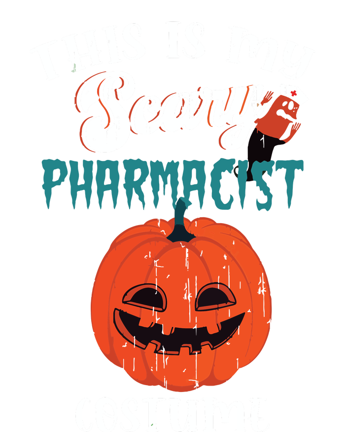 This Is My Scary Pharmacist Costume Funny Halloween Vneck T-Shirt