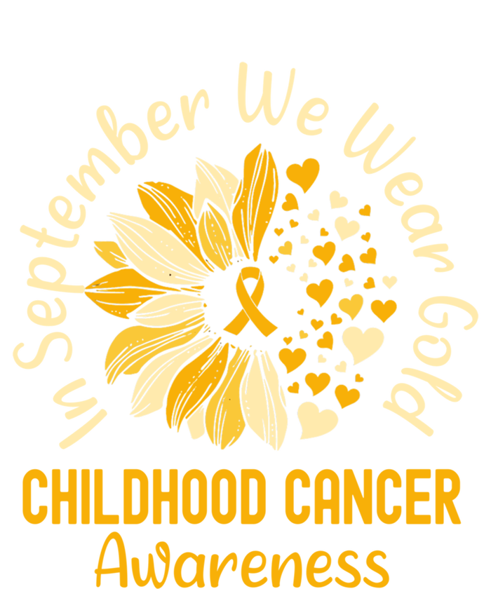 In September We Wear Gold Childhood Cancer Awareness Kids Tie-Dye T-Shirt