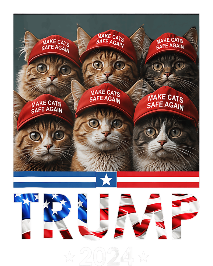 Donald Trump Make Cats Safe Again 2024 Debate Funny Women's T-Shirt