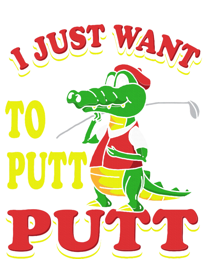 I Just Want To Putt Mini Golf Women's Fleece Hoodie