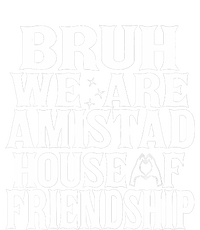 Bruh We Are Amistad House Of Friendship Rca Houses School Women's Racerback Cropped Tank