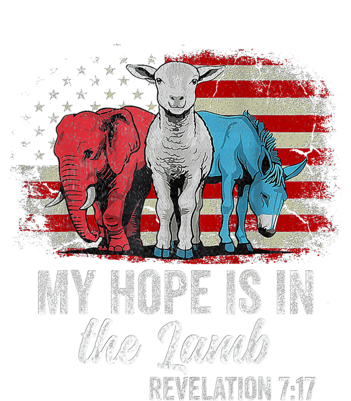 My Hope Is In The Lamb Scripture Elephant Donkey Us Flag Magnet