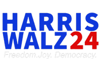 Harris Walz24 Freedom Joy Democracy Kamala Harris Waltz 2024 Gift Tall T-Shirt