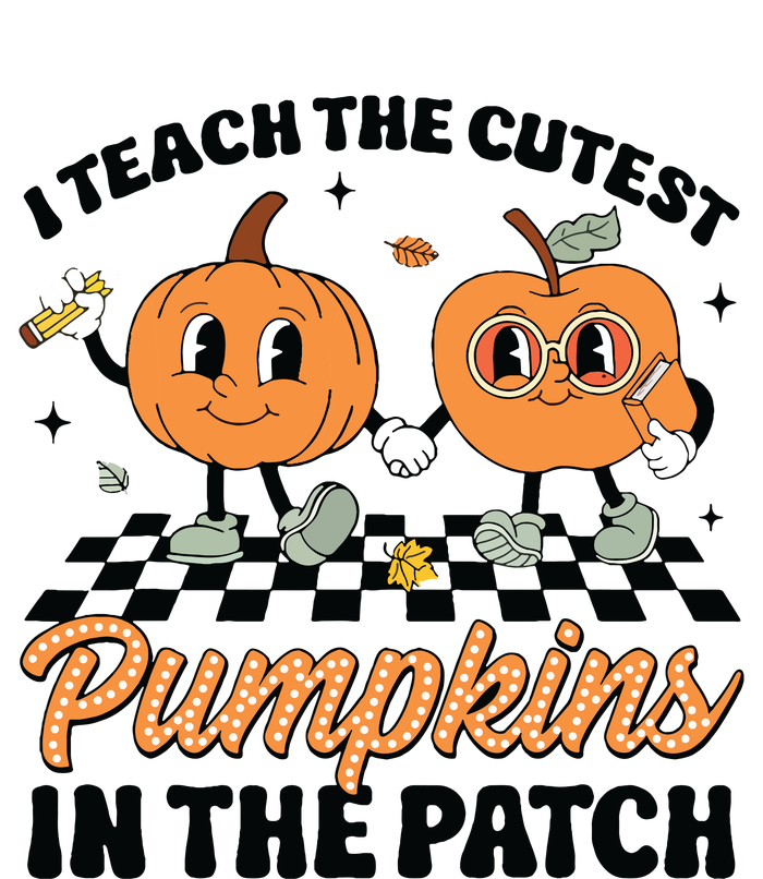 Groovy I Teach The Cutest Pumpkins In The Patch For Teacher Softstyle CVC T-Shirt