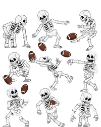 Halloween American Football Skeletons Funny T-Shirt