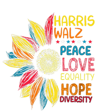 Kamala Harris Walz Peace Love Equality Hope Diversity Mousepad